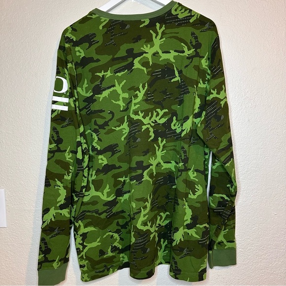 Nike Oregon Ducks Camo Mens 2XL Military Appreciation Cotton Shirt Long Sleeve - Picture 5 of 6